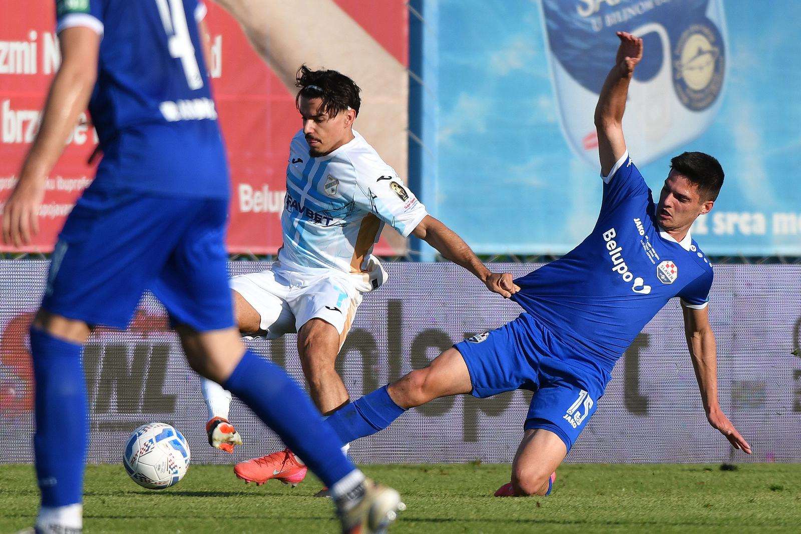Slaven Belupo i Rijeka sastali se u prvoj utakmici finala Hrvatskog nogometnog kupa