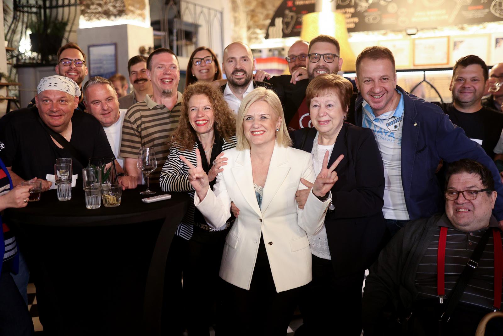 Rijeka: Doček izbornih rezultata u stožeru Ive Rinčić Rijeka: Doček izbornih rezultata u stožeru Ive Rinčić