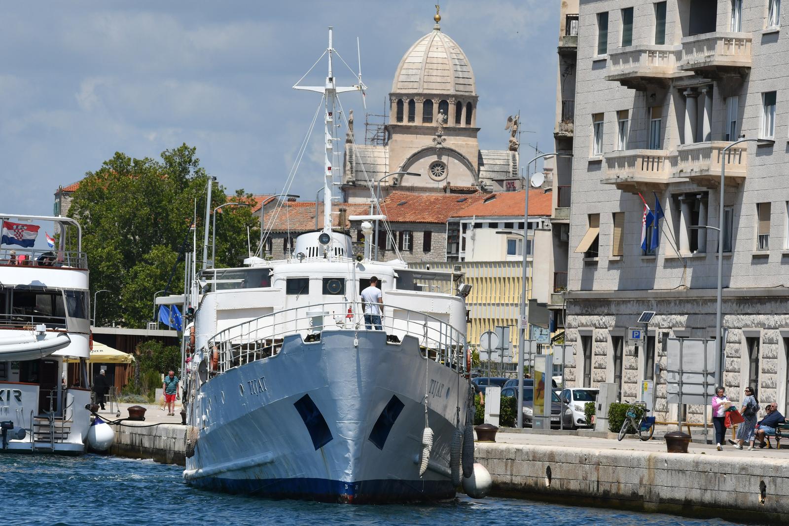ibenik: Probna plovidba legendarnoga broda Tijat