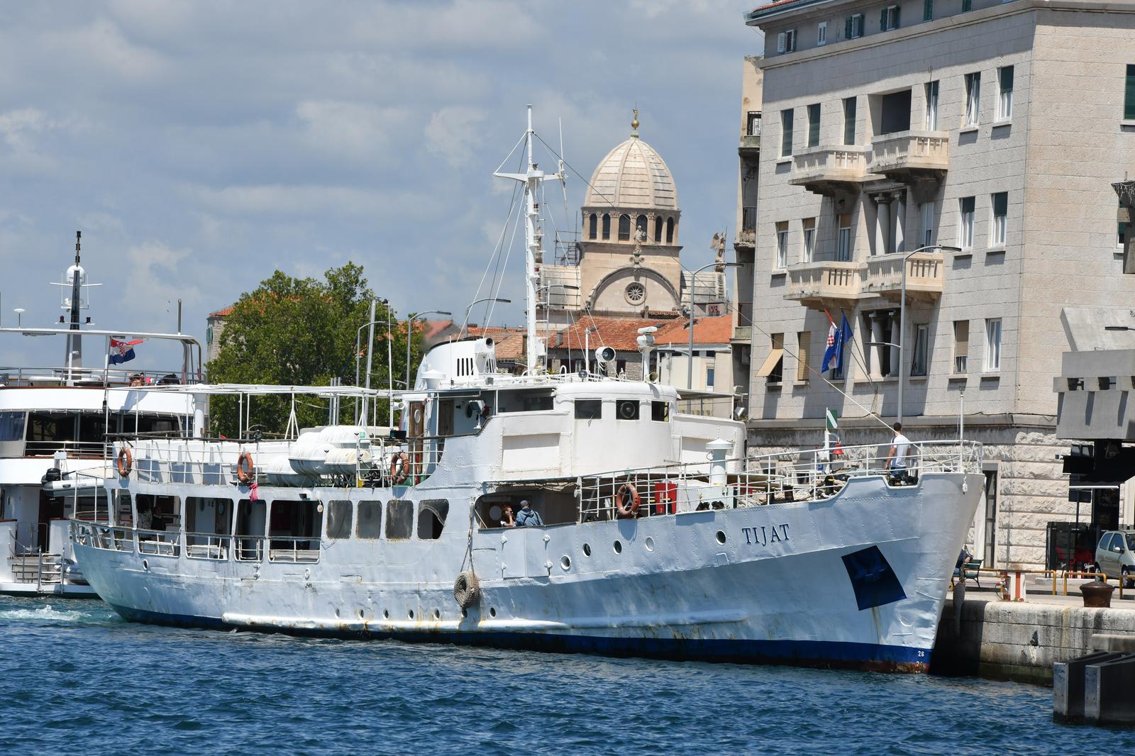 ibenik: Probna plovidba legendarnoga broda Tijat