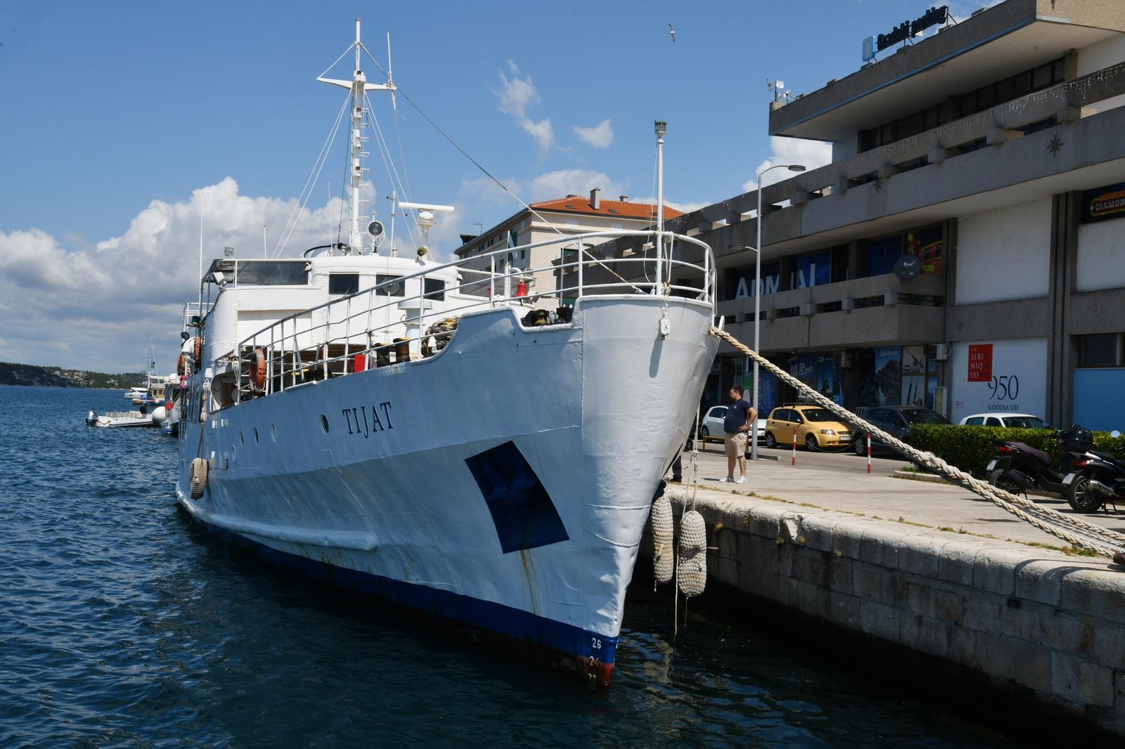 ibenik: Probna plovidba legendarnoga broda Tijat