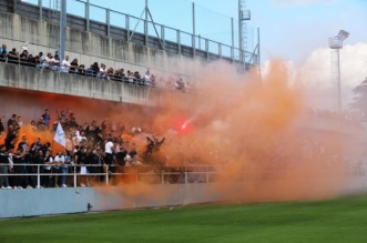 Rijeka: Navijači na treningu nogometaša Rijeke Rijeka: Navijači na treningu nogometaša Rijeke