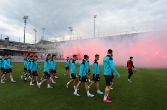 Rijeka: Navijači na treningu nogometaša Rijeke Rijeka: Navijači na treningu nogometaša Rijeke