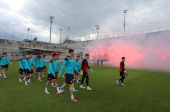 Rijeka: Navijači na treningu nogometaša Rijeke Rijeka: Navijači na treningu nogometaša Rijeke