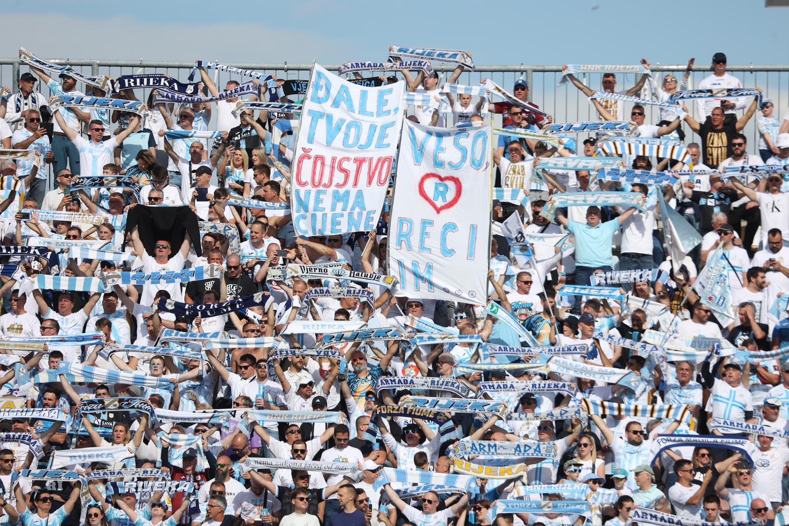 Rijeka: Navijači na susretu Rijeka – Slaven Belupo