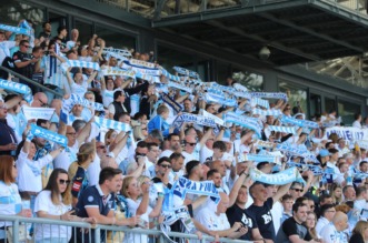 Rijeka: Navijači na susretu Rijeka – Slaven Belupo