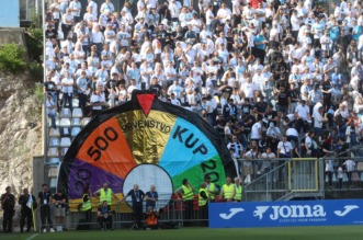 Rijeka: Navijači na susretu Rijeka – Slaven Belupo