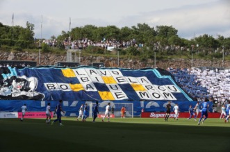 Rijeka: Navijači na susretu Rijeka – Slaven Belupo