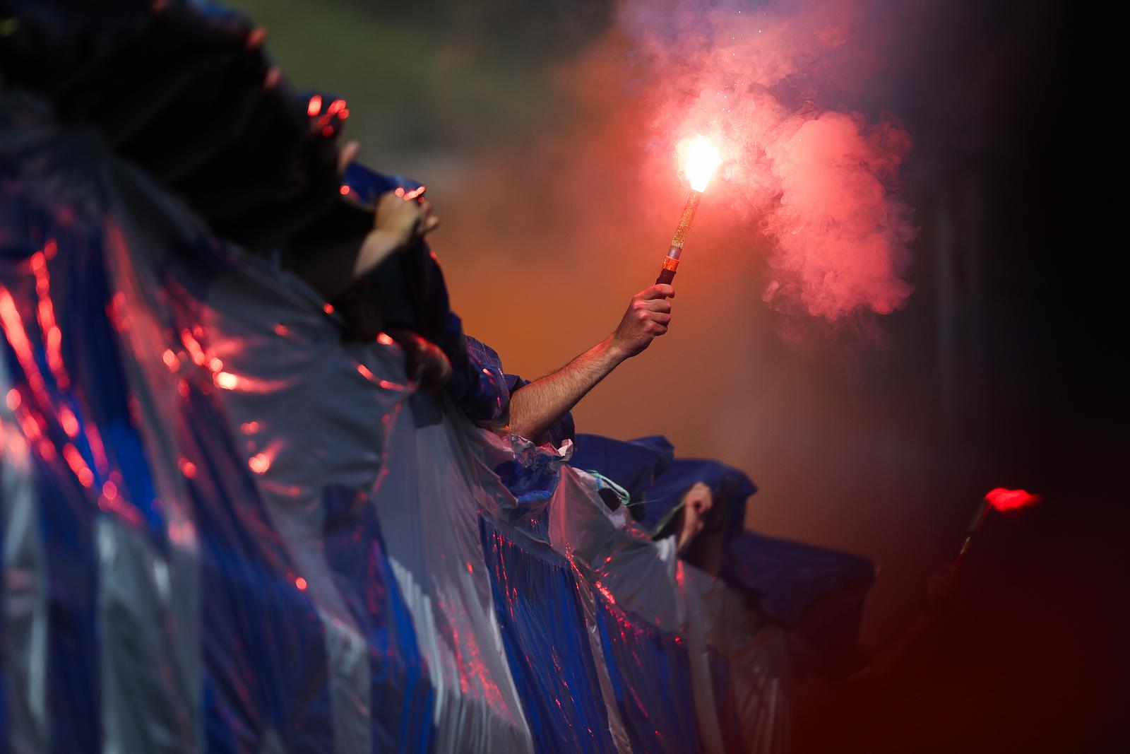 Rijeka: Navijači na susretu Rijeka – Slaven Belupo