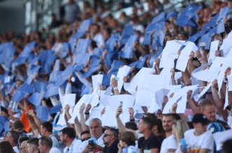 Rijeka: Navijači na susretu Rijeka – Slaven Belupo