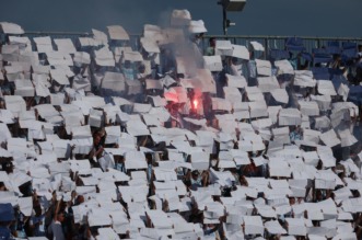 Rijeka: Navijači na susretu Rijeka – Slaven Belupo