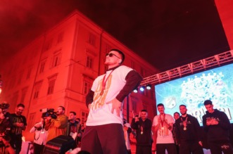 Igrači HNK Rijeka s navijačima na Korzu proslavili osvajanje prvenstva Hrvatske