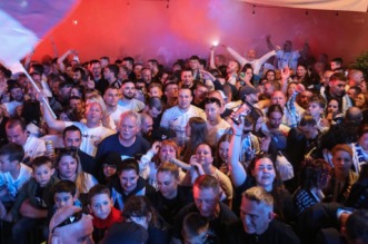 Igrači HNK Rijeka s navijačima na Korzu proslavili osvajanje prvenstva Hrvatske