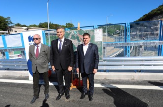 Rijeka: Premijer Plenković i ministar Butković obišli novi vijadukt na čvoru Orehovica Rijeka: Premijer Plenković i ministar Butković obišli novi vijadukt na čvoru Orehovica