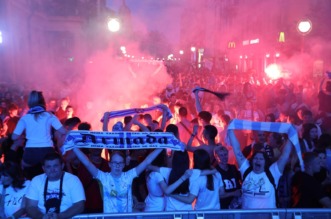 Rijeka: Navijači na Korzu slave osvajanje Hrvatskog nogometnog kupa Rijeka: Navijači na Korzu slave osvajanje Hrvatskog nogometnog kupa