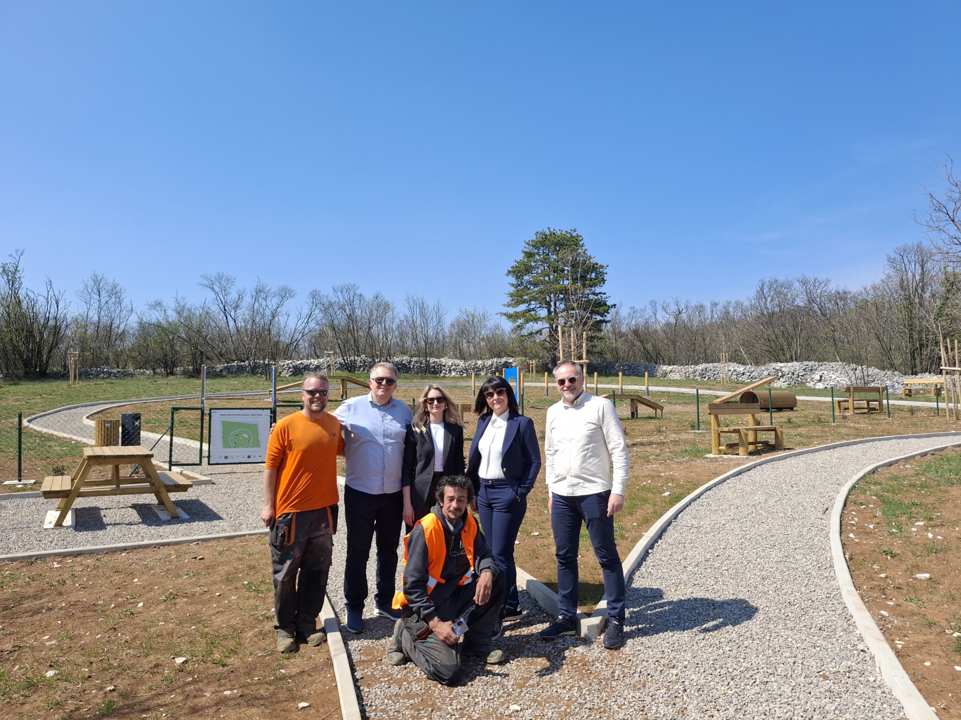 Sanja Udović sa suradnicima i djelatnicima Komunalnog društva Viškovo