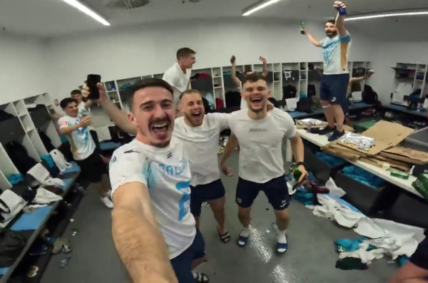 rijeka prvak slavlje svlačionica
