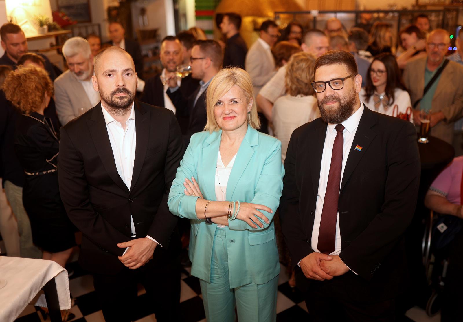 Rijeka: Doček izbornih rezultata u stožeru Ive Rinčić Rijeka: Doček izbornih rezultata u stožeru Ive Rinčić