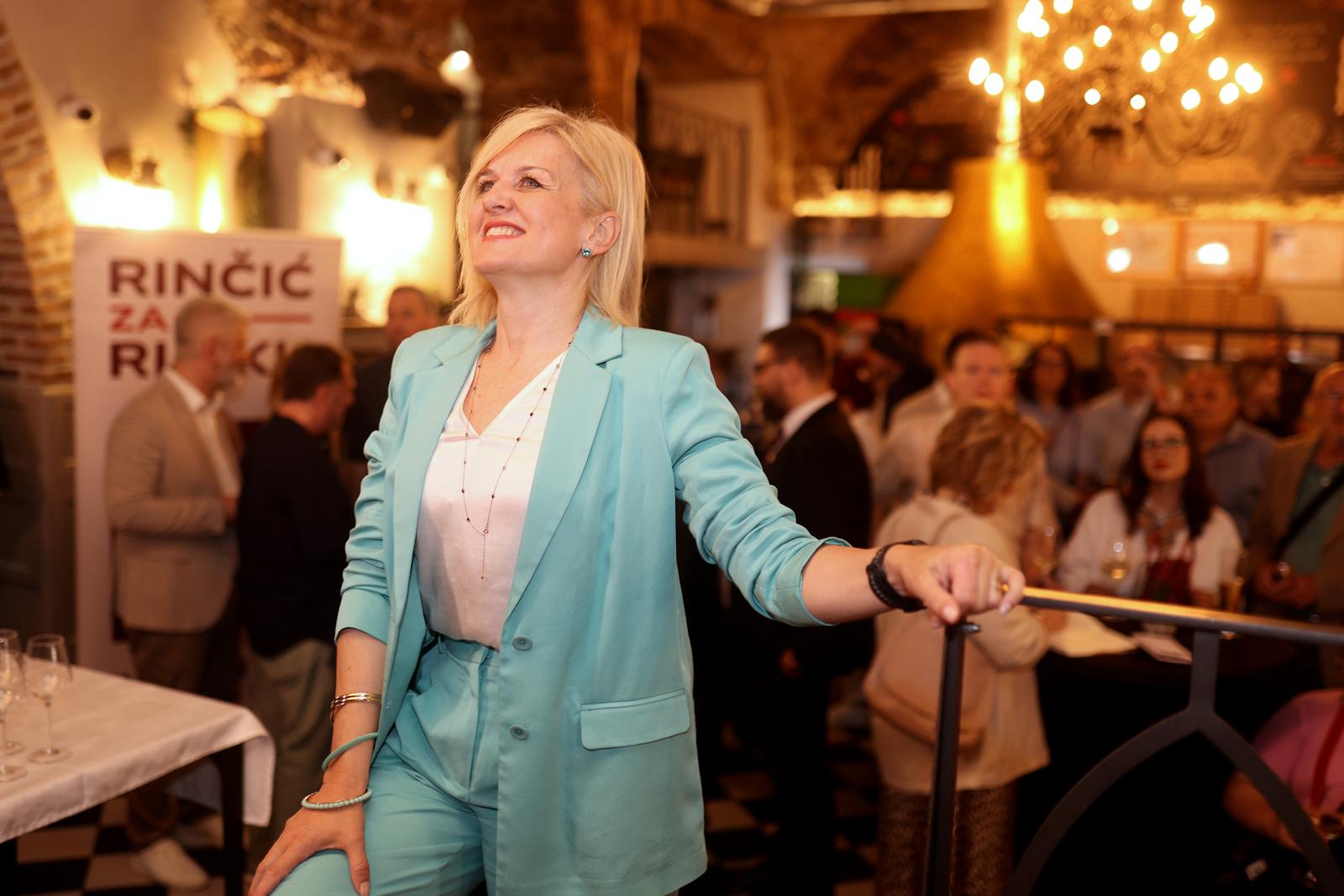 Rijeka: Doček izbornih rezultata u stožeru Ive Rinčić Rijeka: Doček izbornih rezultata u stožeru Ive Rinčić