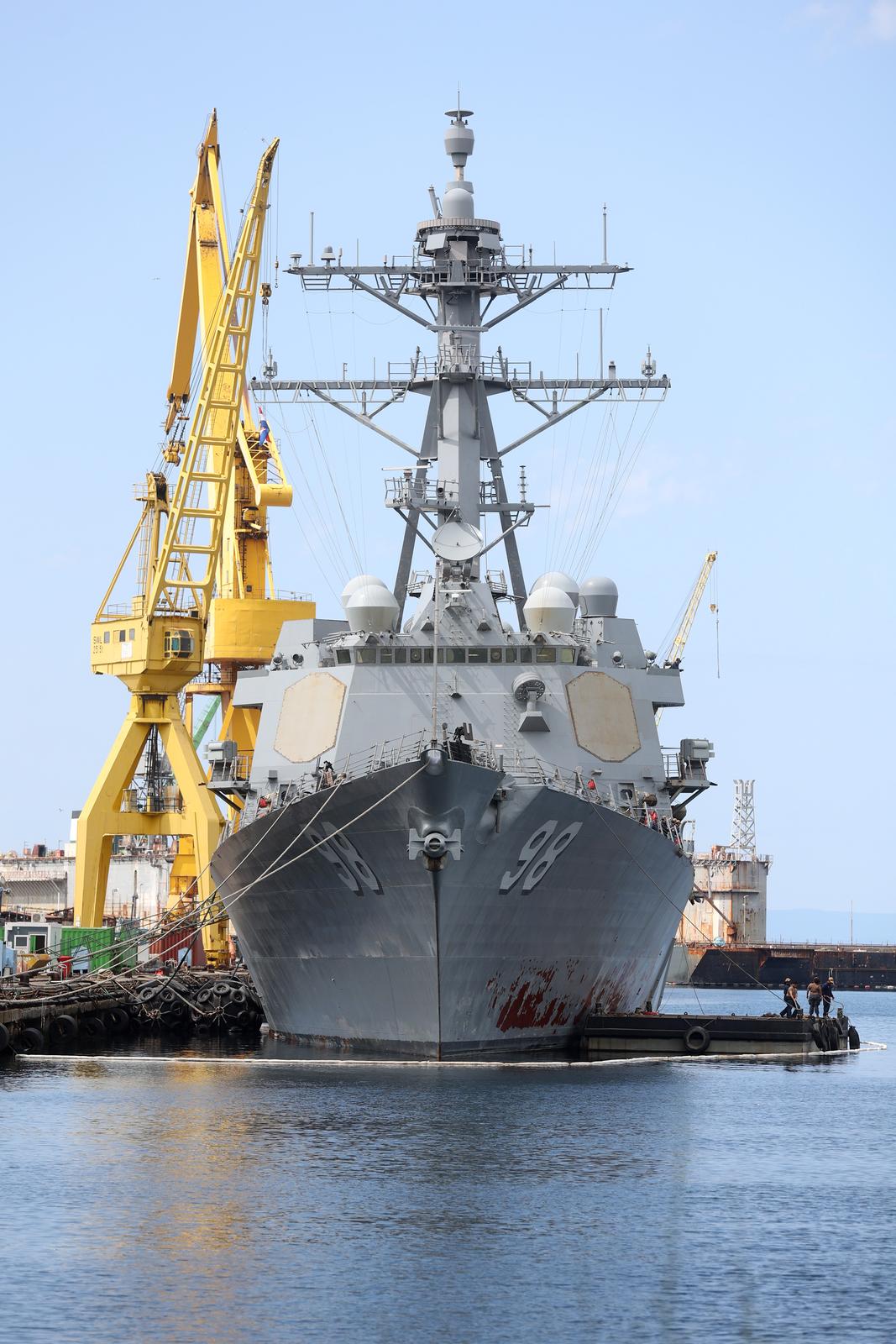 Rijeka: Posjet brodu Američke ratne mornarice USS Forrest Sherman u brodogradilištu Viktor Lenac