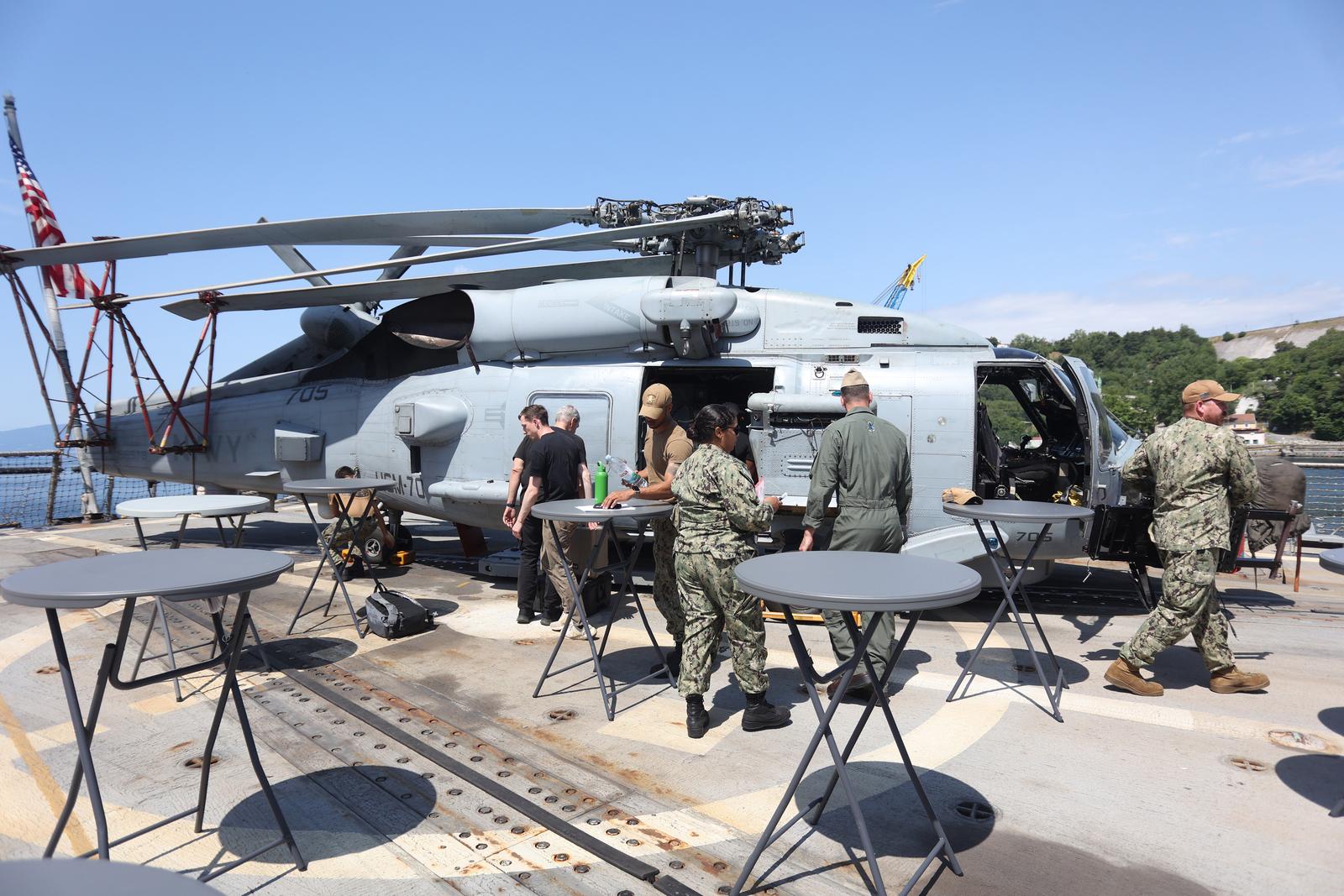 Rijeka: Posjet brodu Američke ratne mornarice USS Forrest Sherman u brodogradilištu Viktor Lenac