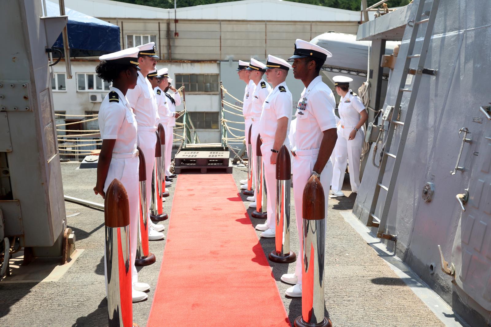 Rijeka: Posjet brodu Američke ratne mornarice USS Forrest Sherman u brodogradilištu Viktor Lenac