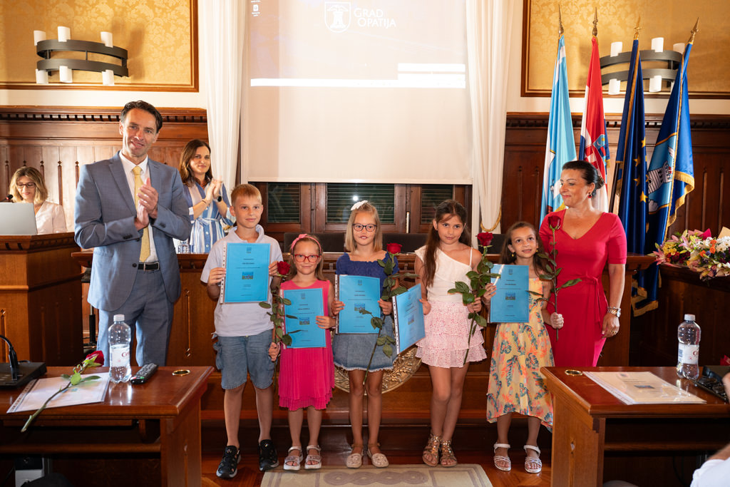 Foto Luigi Opatija, Grad Opatija, OŠ Opatija, Prijem nagrađeni