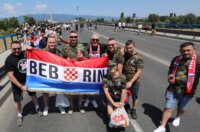 Zagreb: Tisuće fanova Thompsona prolazi Mostom Slobode koji je zatvoren za promet