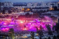 Zagreb: Pogled s Prisavlja na koncert Marka Perkovića Thompsona