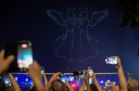 Scenografija dronovima na  koncertu Marka Perkovića Thompsona