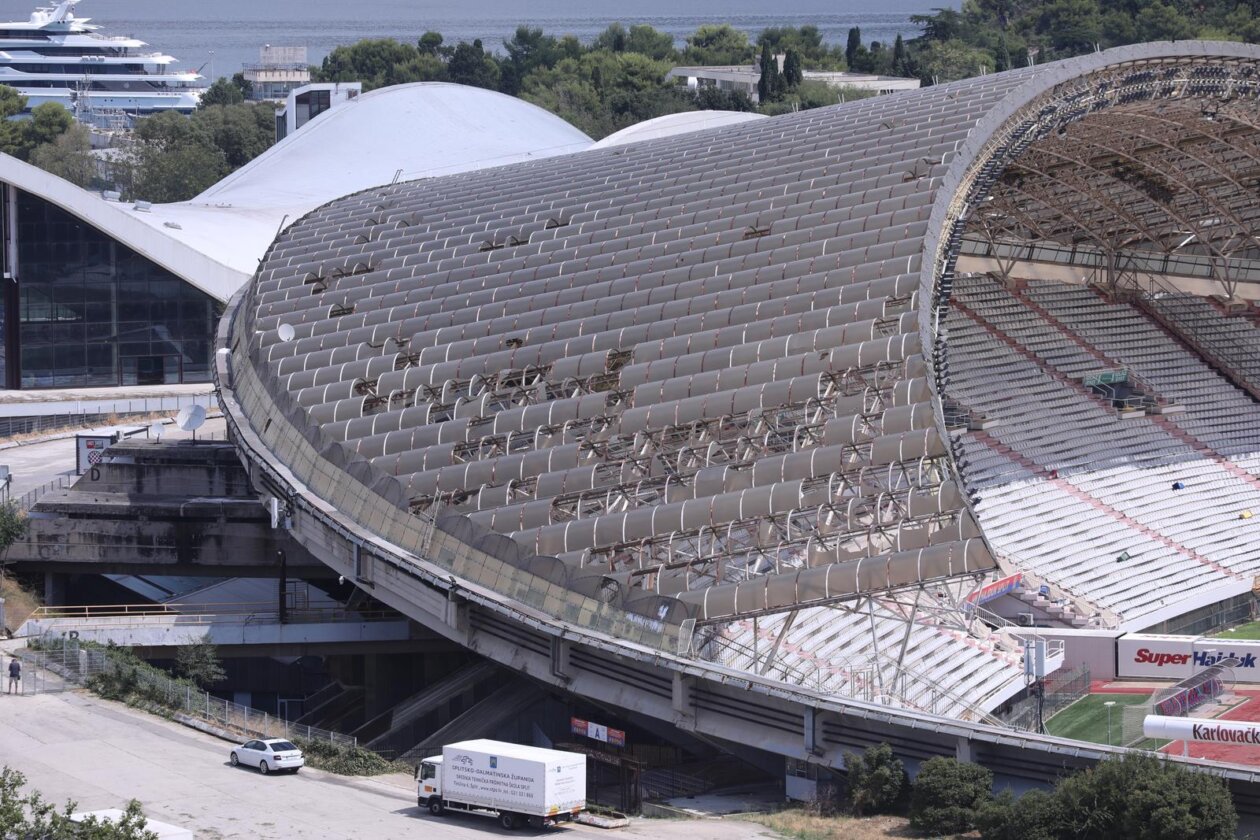 Poljud oštećen u oluji koja je poharala Split
