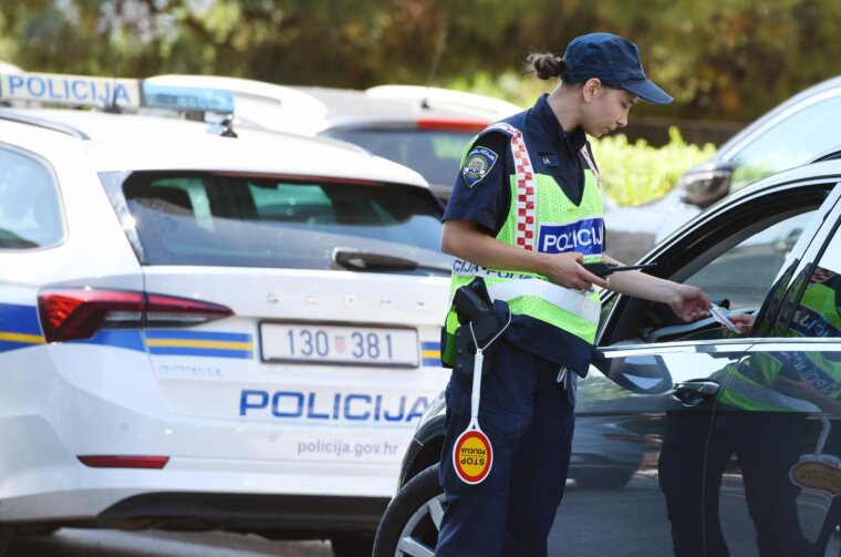 ibenik: Kontrole prometne policije na gradskim ulicama