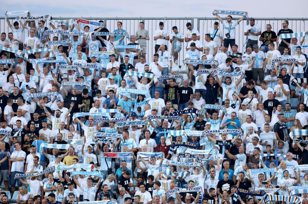Rijeka: Navijači na utakmici drugog pretkola Lige prvaka, HNK Rijeka – FC Ludogorec