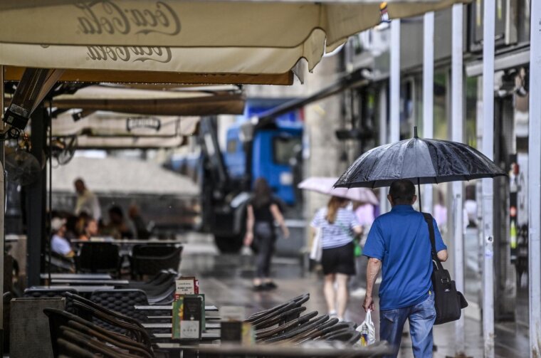 Zagreb: Kiša i osvježenje u gradu nakon perioda velikih vrućina