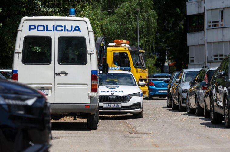 Zagreb: Policijski očevid u Odakovoj ulici