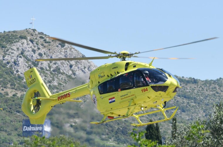ibenik: Helikopterske hitne medicinske slube svakodnevno obavljaju prijevoz pacijenata