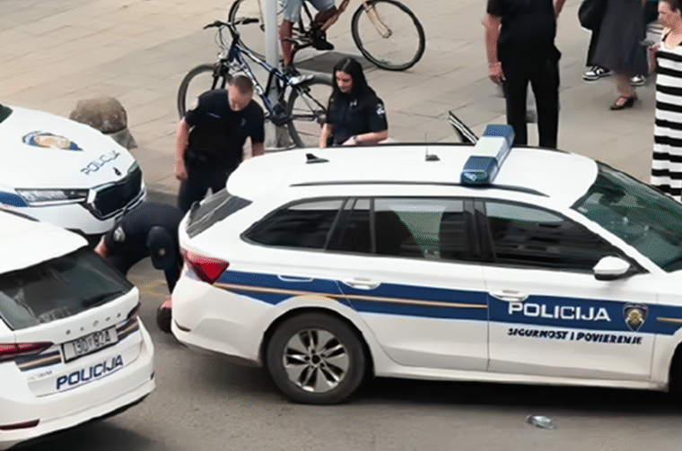 policajac tuče