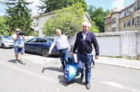 Zagreb: Dolazak Ive Sanadera u obiteljsku kuću nakon izlaska iz zatvora