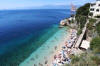 Rijeka: Kupači na gradskoj plaži Sablićevo