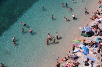 Rijeka: Kupači na gradskoj plaži Sablićevo