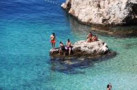 Rijeka: Kupači na gradskoj plaži Sablićevo