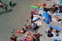 Rijeka: Kupači na gradskoj plaži Sablićevo