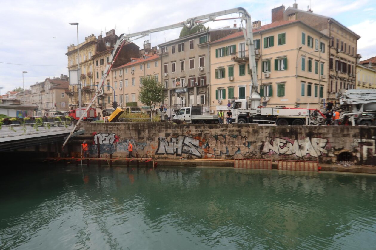 Rijeka: Sanacija obalnih zidova rijeke Rječine