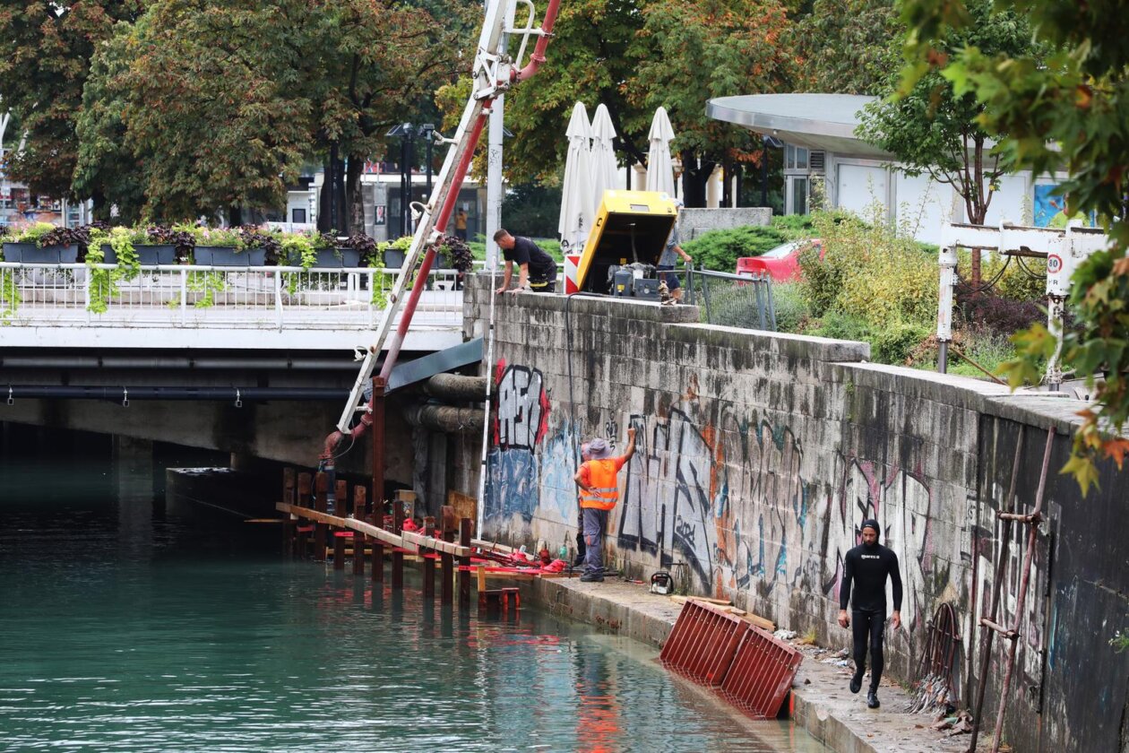 Rijeka: Sanacija obalnih zidova rijeke Rječine