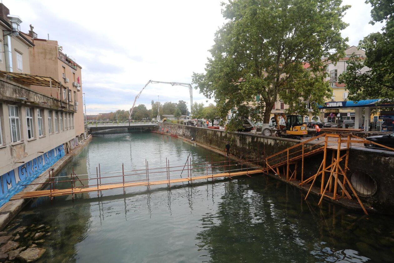 Rijeka: Sanacija obalnih zidova rijeke Rječine