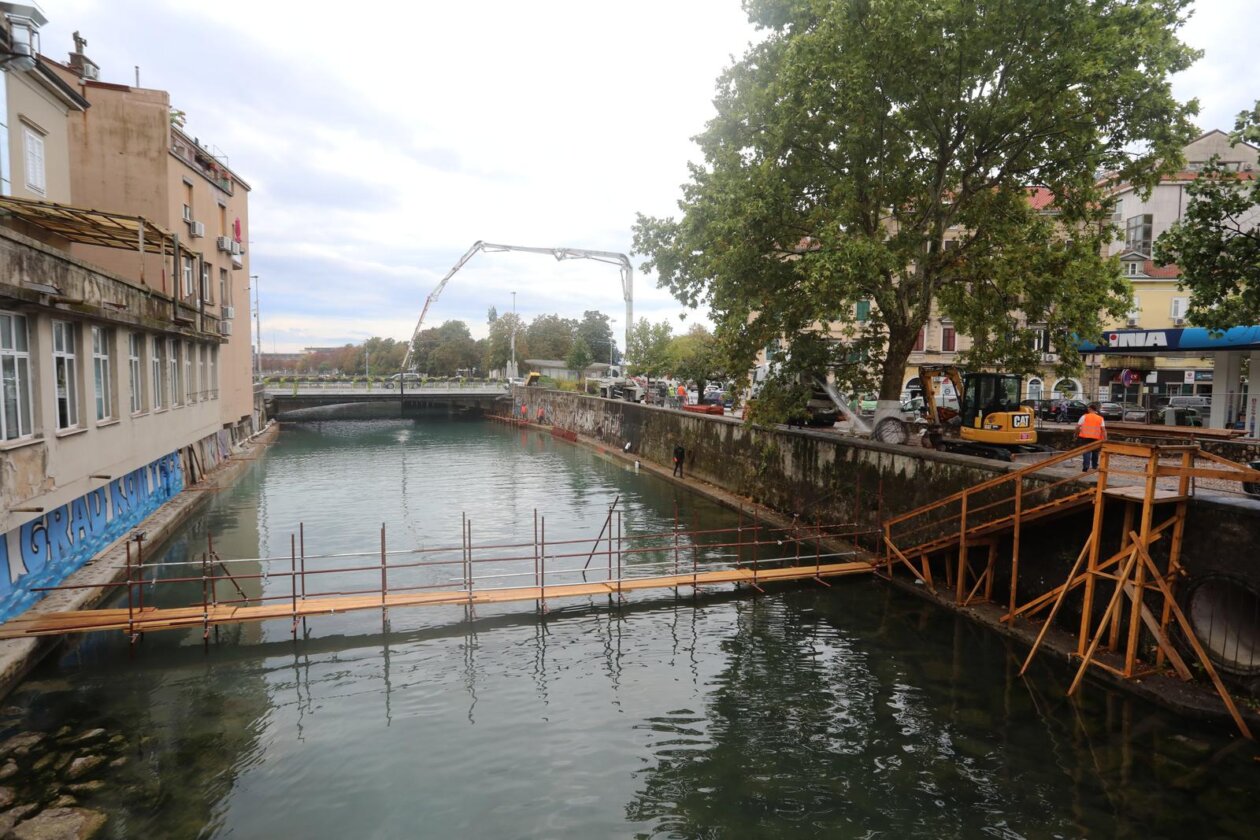 Rijeka: Sanacija obalnih zidova rijeke Rječine