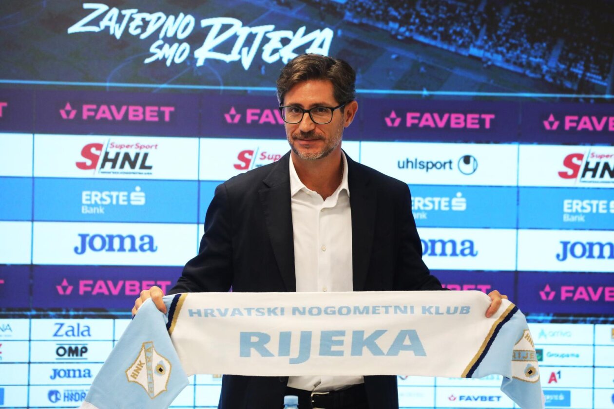 Rijeka: Novi trener Rijeke Victor Sanchez predstavljen na Rujevici