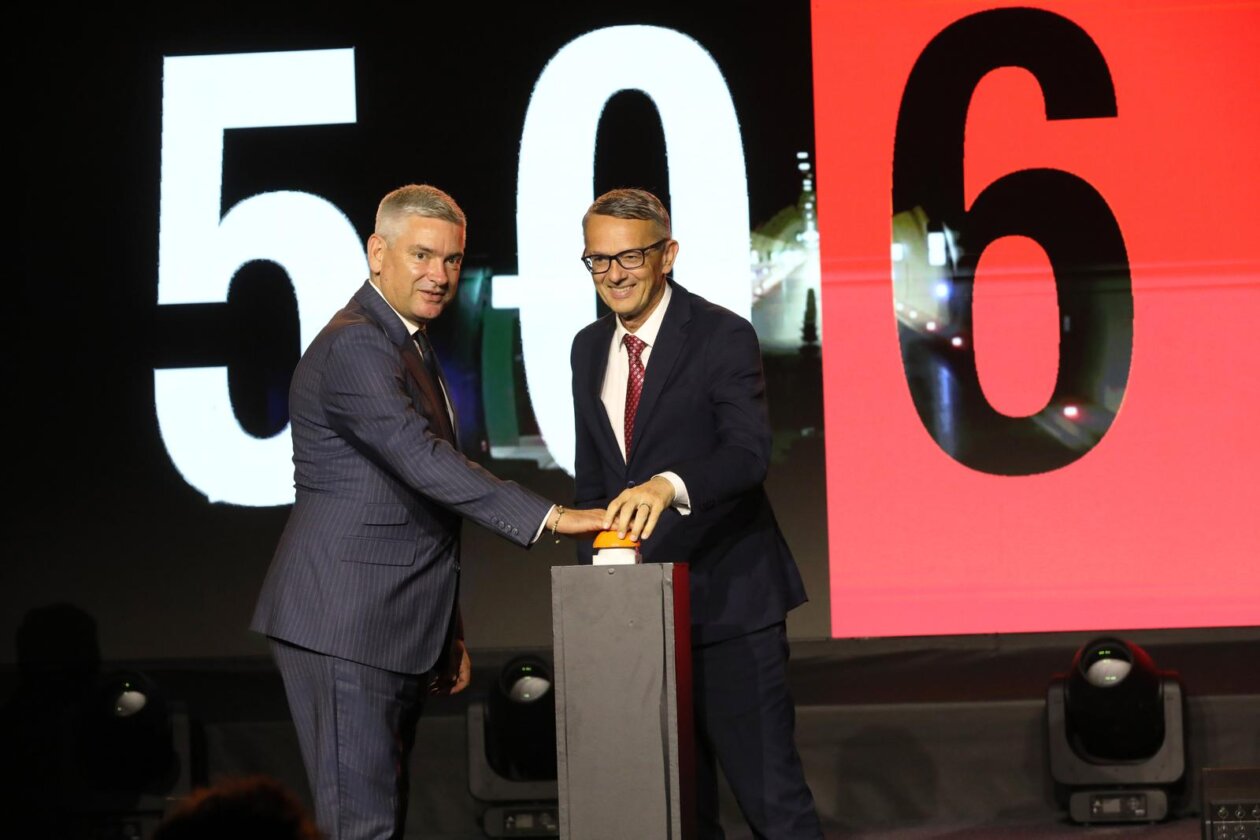 Rijeka: Premijer Andrej Plenković na svečanom puštanju u rad tunela Učka Rijeka: Premijer Andrej Plenković na svečanom puštanju u rad tunela Učka