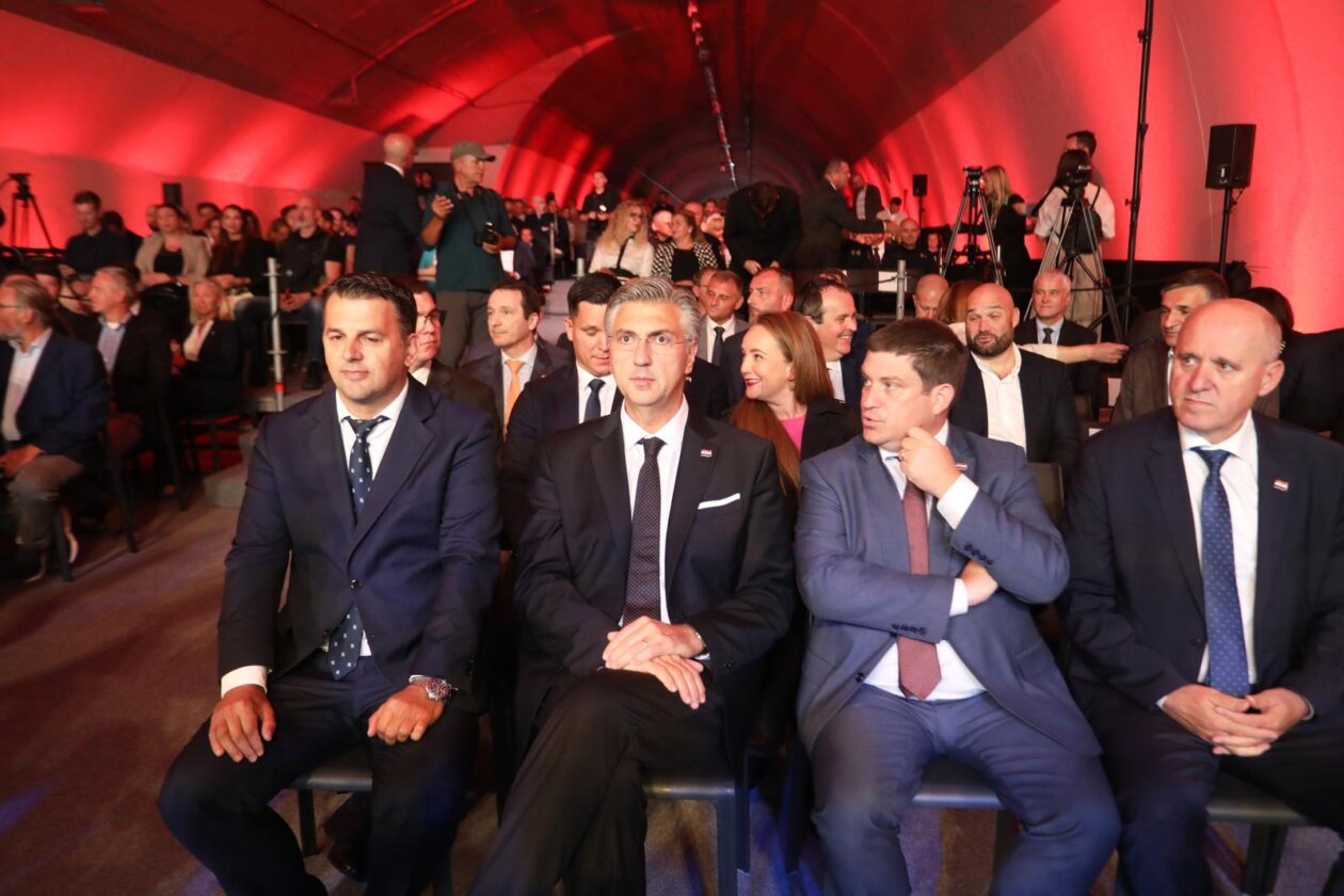Rijeka: Premijer Andrej Plenković na svečanom puštanju u rad tunela Učka Rijeka: Premijer Andrej Plenković na svečanom puštanju u rad tunela Učka