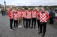Prag: Hrvatski navijači u gradu